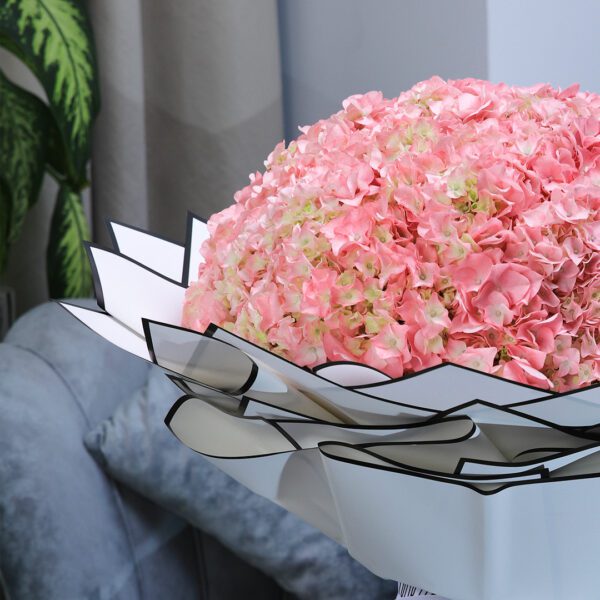 Graceful Hydrangea by Black Tulip Flowers