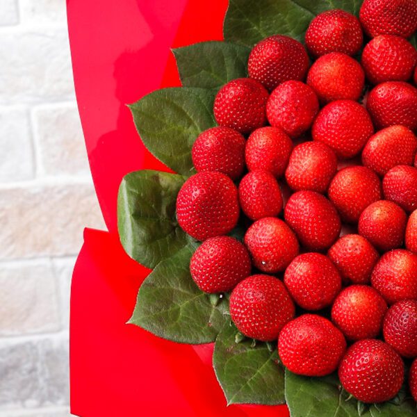 Strawberry-mazing fruit bouquet by Black Tulip Flowers