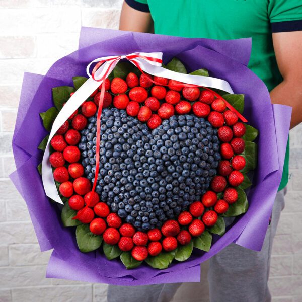 Sweet Love - Fruit Bouquet by Black Tulip Flowers