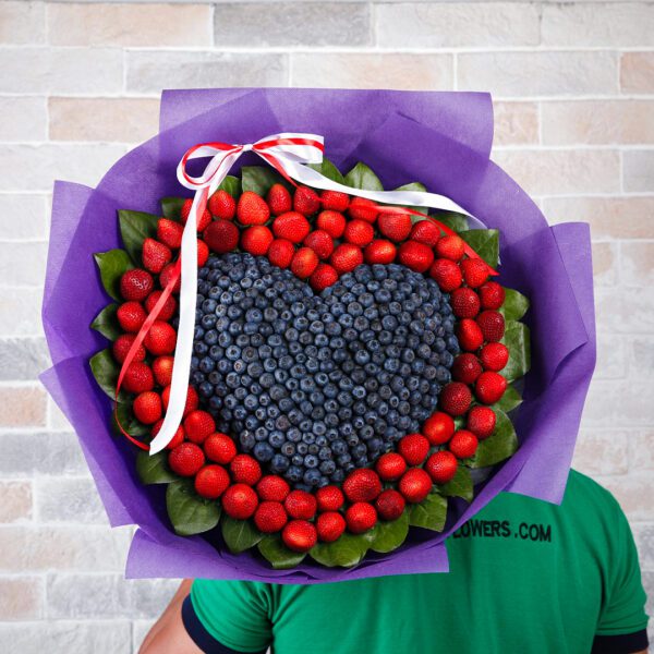 Sweet Love - Fruit Bouquet by Black Tulip Flowers