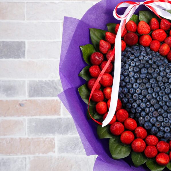 Sweet Love - Fruit Bouquet by Black Tulip Flowers