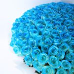 Handbouquet of Exquisite Blue Roses