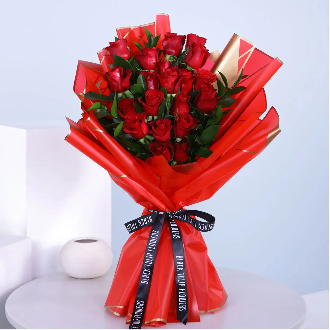 Ruby Romance Bouquet For Valentines Online Delivery