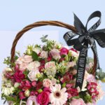 mixed flower basket