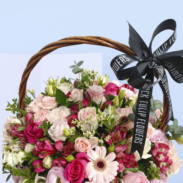 eid mixed flowers basket