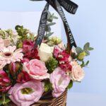 mixed flower basket1