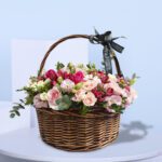 mixed flower basket2