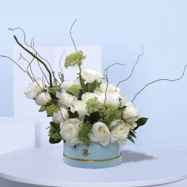 Popular Graduation white peonies